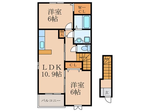 ボヌールⅡの物件間取画像